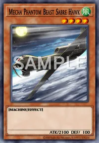Mecha Phantom Beast Sabre Hawk, Yu-Gi-Oh! card, WIND