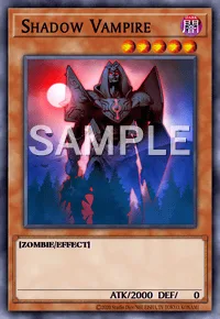 Shadow Vampire, Yu-Gi-Oh! card, DARK