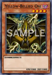Yellow-Bellied Oni, Yu-Gi-Oh! card, DARK