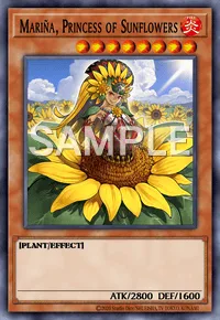 Mariña, Princess of Sunflowers, Yu-Gi-Oh! card, FIRE