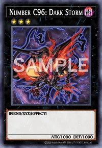 Number C96: Dark Storm, Yu-Gi-Oh! card, DARK