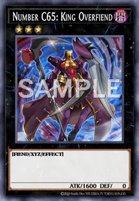 Number C65: King Overfiend, Yu-Gi-Oh! card, DARK