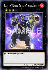 Battlin' Boxer Cheat Commissioner, Yu-Gi-Oh! card, FIRE