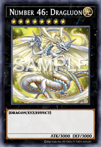 Number 46: Dragluon, Yu-Gi-Oh! card, LIGHT