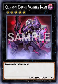 Crimson Knight Vampire Bram, Yu-Gi-Oh! card, DARK