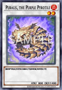 Puralis, the Purple Pyrotile, Yu-Gi-Oh! card, FIRE
