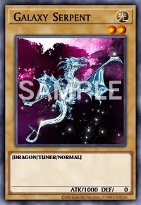 Galaxy Serpent, Yu-Gi-Oh! card, LIGHT