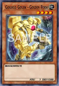 Gogogo Golem - Golden Form, Yu-Gi-Oh! card, EARTH