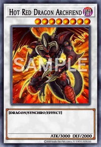 Hot Red Dragon Archfiend, Yu-Gi-Oh! card, DARK