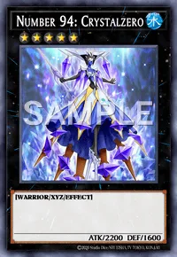 Number 94: Crystalzero, Yu-Gi-Oh! card, WATER