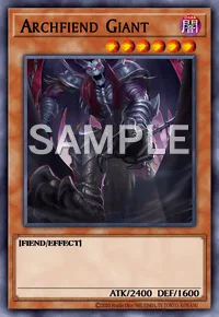 Archfiend Giant, Yu-Gi-Oh! card, DARK