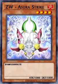 ZW - Asura Strike, Yu-Gi-Oh! card, FIRE