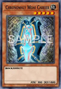 Chronomaly Moai Carrier, Yu-Gi-Oh! card, EARTH
