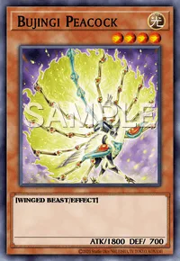 Bujingi Peacock, Yu-Gi-Oh! card, LIGHT
