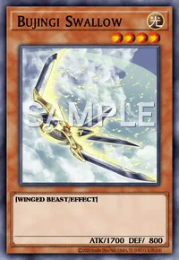 Bujingi Swallow, Yu-Gi-Oh! card, LIGHT