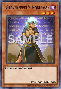 Gravekeeper's Nobleman, Yu-Gi-Oh! card, DARK