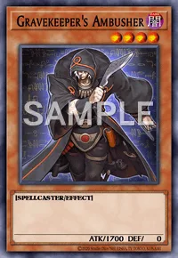 Gravekeeper's Ambusher, Yu-Gi-Oh! card, DARK