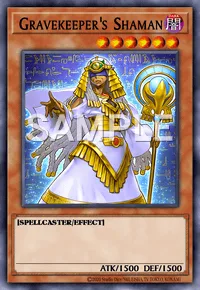 Gravekeeper's Shaman, Yu-Gi-Oh! card, DARK