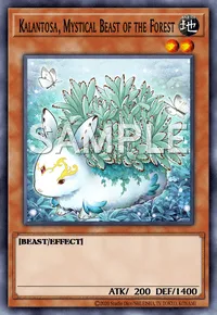 Kalantosa, Mystical Beast of the Forest, Yu-Gi-Oh! card, EARTH