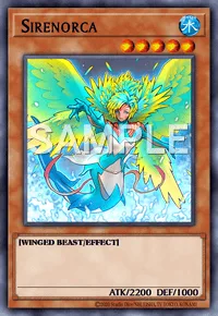 Sirenorca, Yu-Gi-Oh! card, WATER