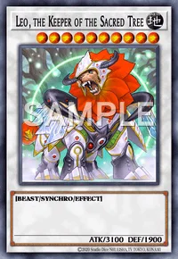 Leo, the Keeper of the Sacred Tree, Yu-Gi-Oh! card, EARTH