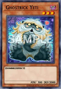 Ghostrick Yeti, Yu-Gi-Oh! card, DARK