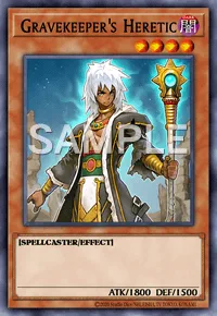 Gravekeeper's Heretic, Yu-Gi-Oh! card, DARK