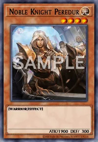 Noble Knight Peredur, Yu-Gi-Oh! card, LIGHT
