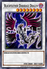 Blackfeather Darkrage Dragon, Yu-Gi-Oh! card, DARK
