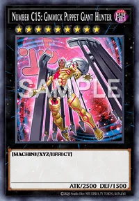 Number C15: Gimmick Puppet Giant Hunter, Yu-Gi-Oh! card, DARK