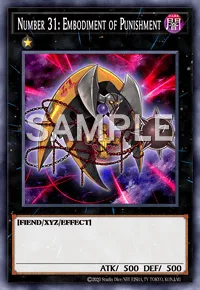 Number 31: Embodiment of Punishment, Yu-Gi-Oh! card, DARK