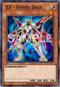 ZS - Vanish Sage, Yu-Gi-Oh! card, LIGHT