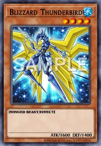 Blizzard Thunderbird, Yu-Gi-Oh! card, WATER