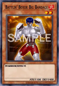 Battlin' Boxer Big Bandage, Yu-Gi-Oh! card, FIRE