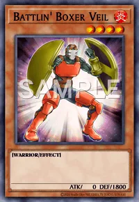 Battlin' Boxer Veil, Yu-Gi-Oh! card, FIRE
