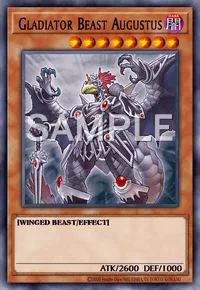 Gladiator Beast Augustus, Yu-Gi-Oh! card, DARK