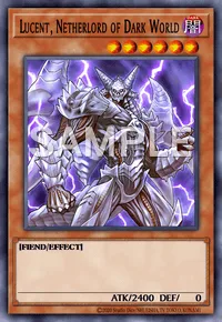 Lucent, Netherlord of Dark World, Yu-Gi-Oh! card, DARK