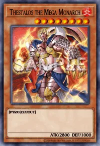 Thestalos the Mega Monarch, Yu-Gi-Oh! card, FIRE