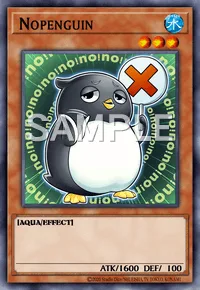 Nopenguin, Yu-Gi-Oh! card, WATER