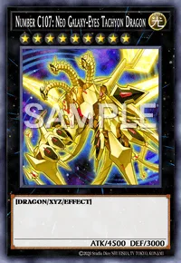 Number C107: Neo Galaxy-Eyes Tachyon Dragon, Yu-Gi-Oh! card, LIGHT