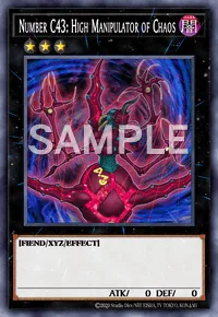 Number C43: High Manipulator of Chaos, Yu-Gi-Oh! card, DARK