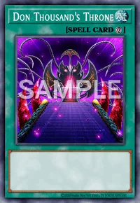 Don Thousand's Throne, Yu-Gi-Oh! card, SPELL