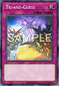 Tri-and-Guess, Yu-Gi-Oh! card, TRAP
