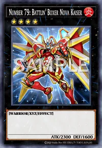 Number 79: Battlin' Boxer Nova Kaiser, Yu-Gi-Oh! card, FIRE
