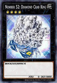 Number 52: Diamond Crab King, Yu-Gi-Oh! card, EARTH