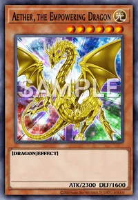 Aether, the Empowering Dragon, Yu-Gi-Oh! card, LIGHT