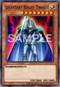 Legendary Knight Timaeus, Yu-Gi-Oh! card, LIGHT