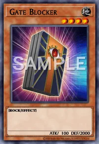 Gate Blocker, Yu-Gi-Oh! card, EARTH
