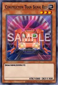Construction Train Signal Red, Yu-Gi-Oh! card, EARTH
