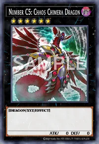 Number C5: Chaos Chimera Dragon, Yu-Gi-Oh! card, DARK